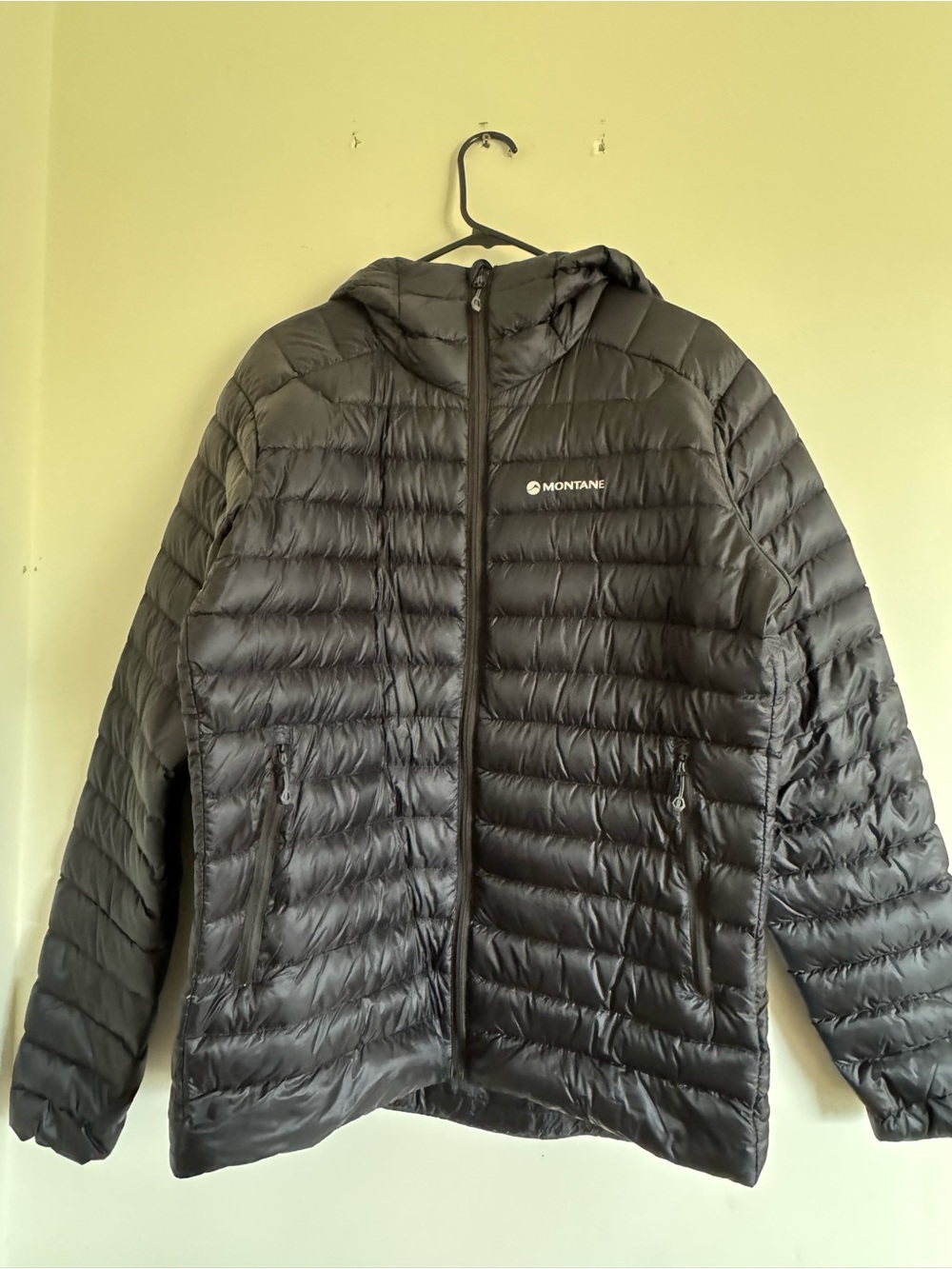 Men's Hooded Quilted Puffer Jacket — Black